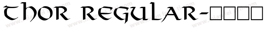 Thor Regular字体转换